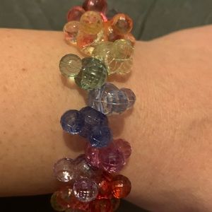 Disney Parks Mickey Mouse Rainbow Acrylic Bracelet